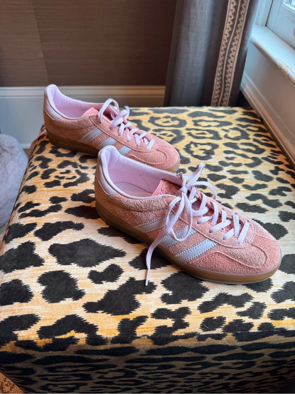adidas Women's Peach/Pink Suede Sneakers - Picture 5 of 6